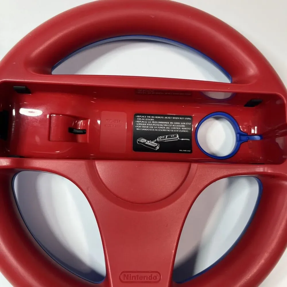 Nintendo Wii Mario Kart Steering Wheel - Red &Blue for wii remote